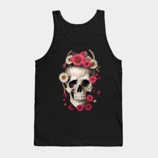 Skull and Flowers #1 Tank Top